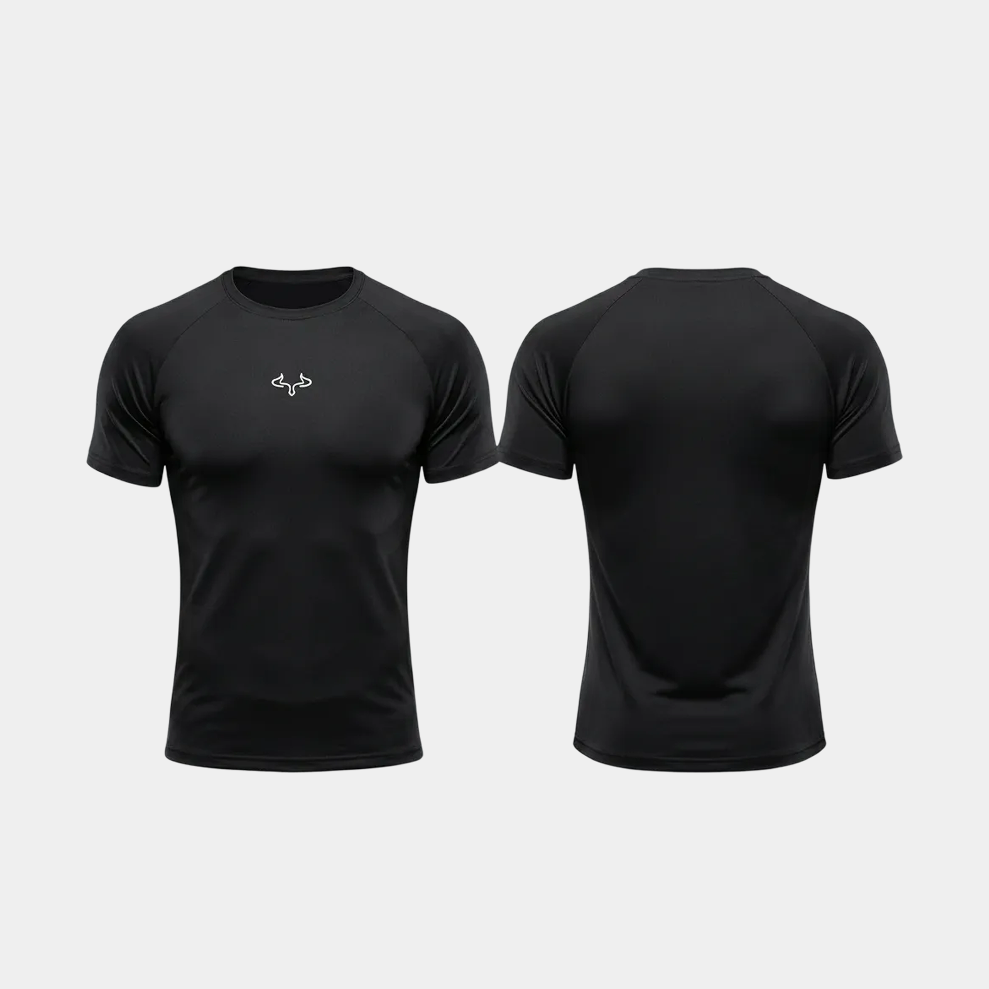 Prime Black Basic Compression T-shirt For Men