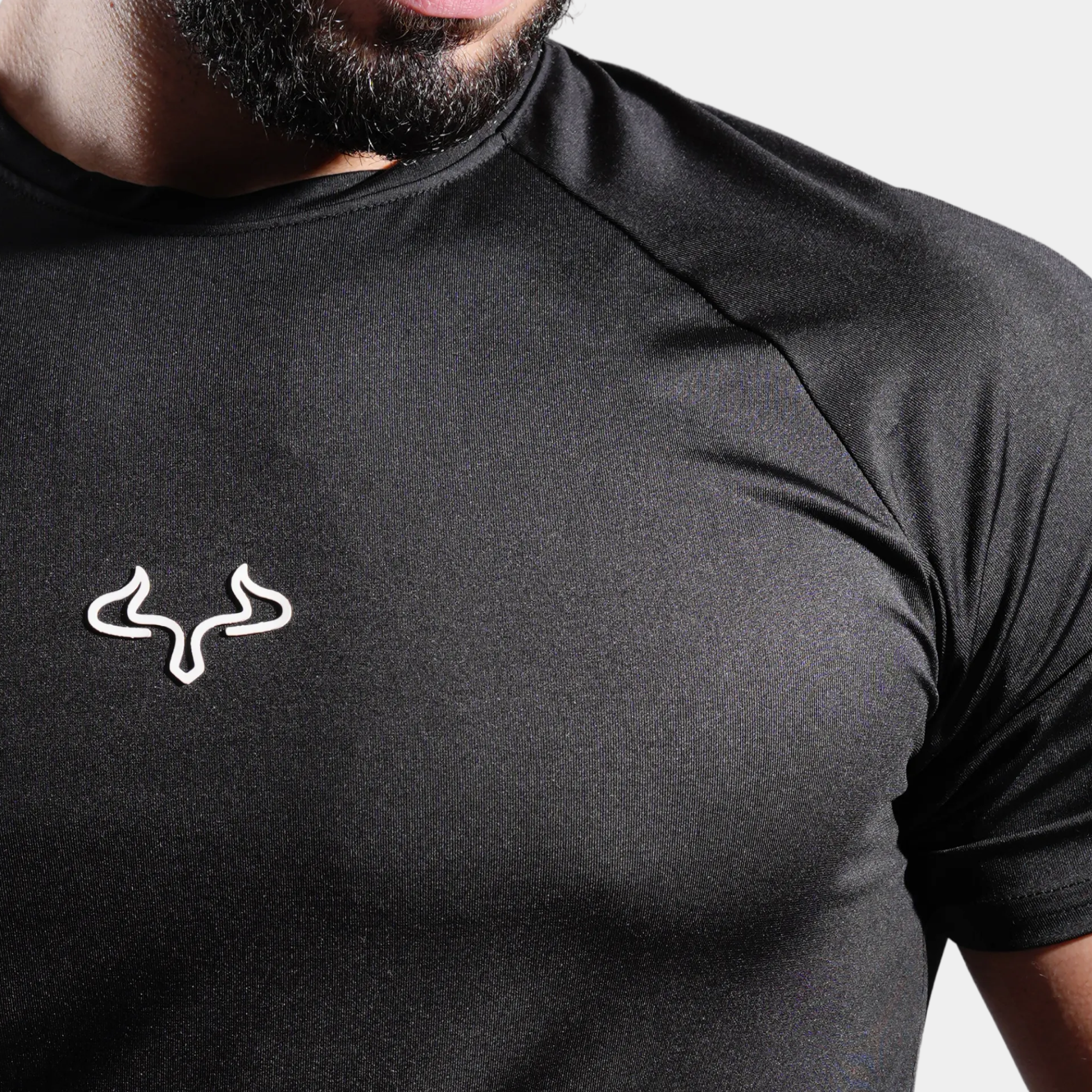 Prime Black Basic Compression T-shirt For Men