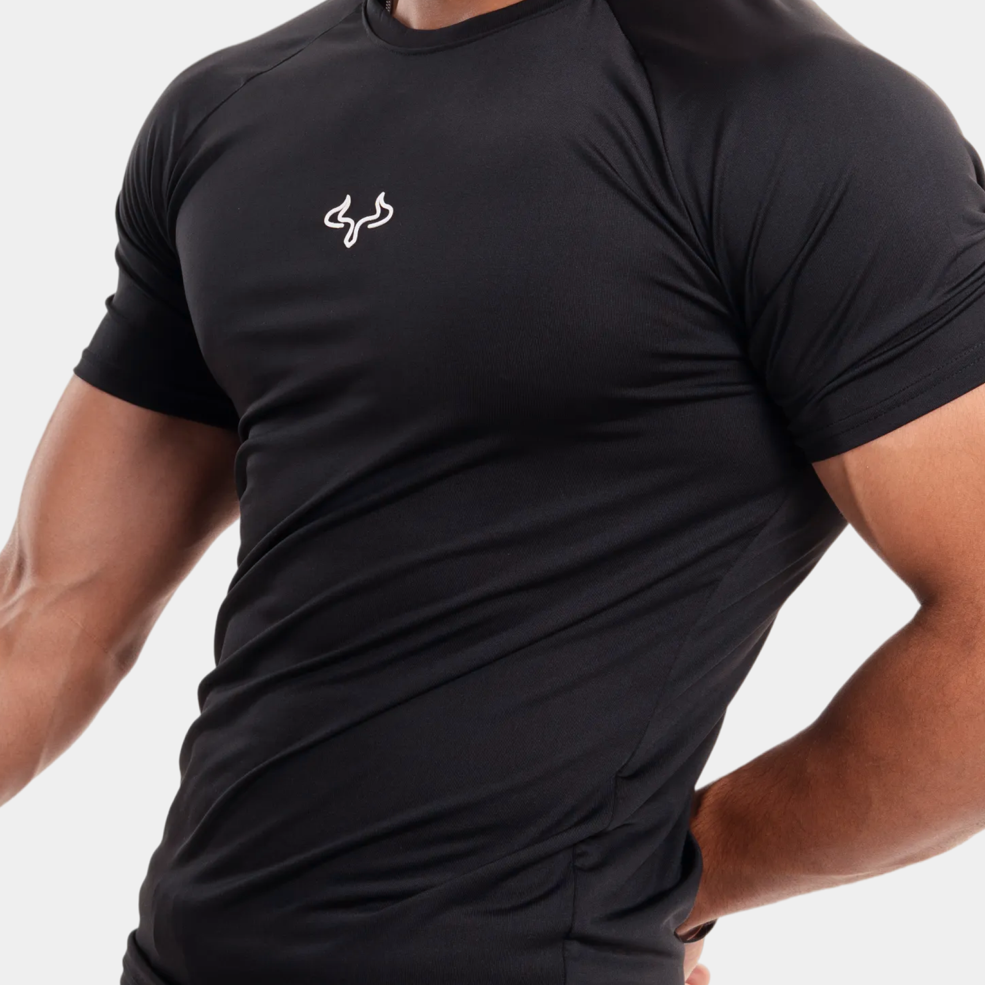Prime Black Basic Compression T-shirt For Men