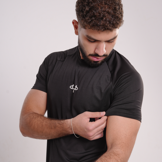 Prime Black Basic Compression T-shirt For Men
