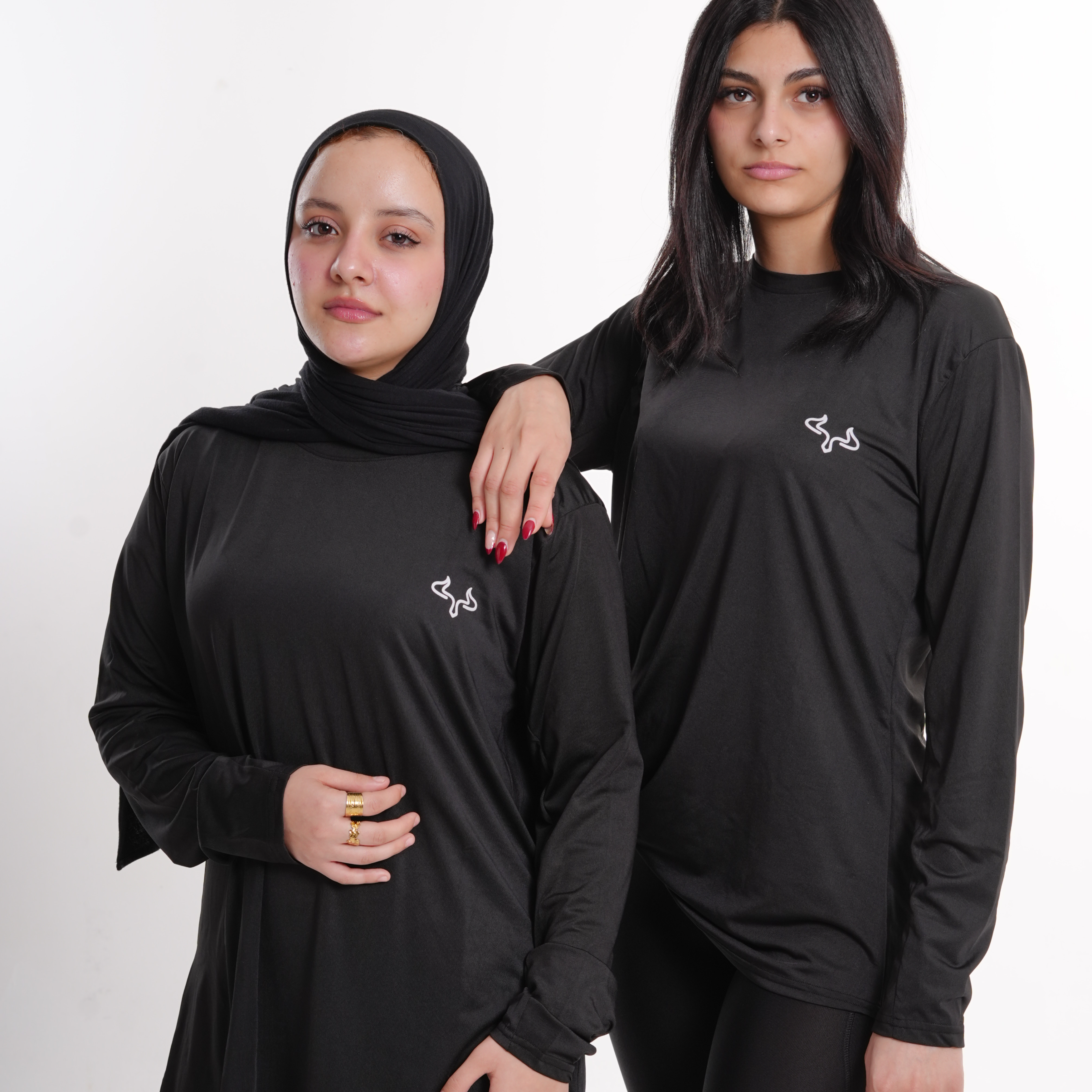 Prime Black Modest Gym T-shirt For Women