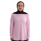 Prime Rose Pink Modest Gym T-shirt For Women