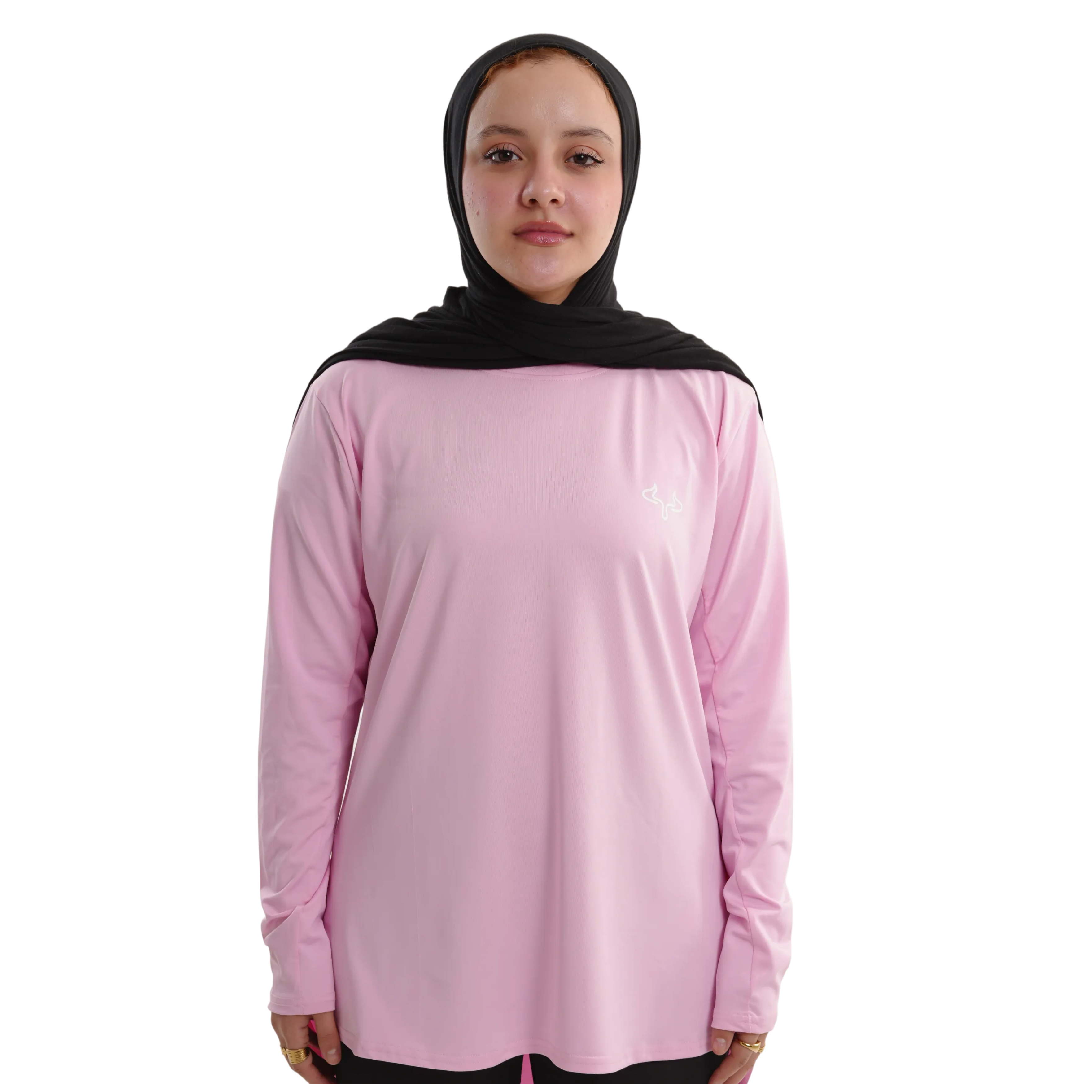 Prime Rose Pink Modest Gym T-shirt For Women