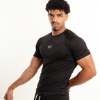 Prime Black Basic Compression T-shirt For Men