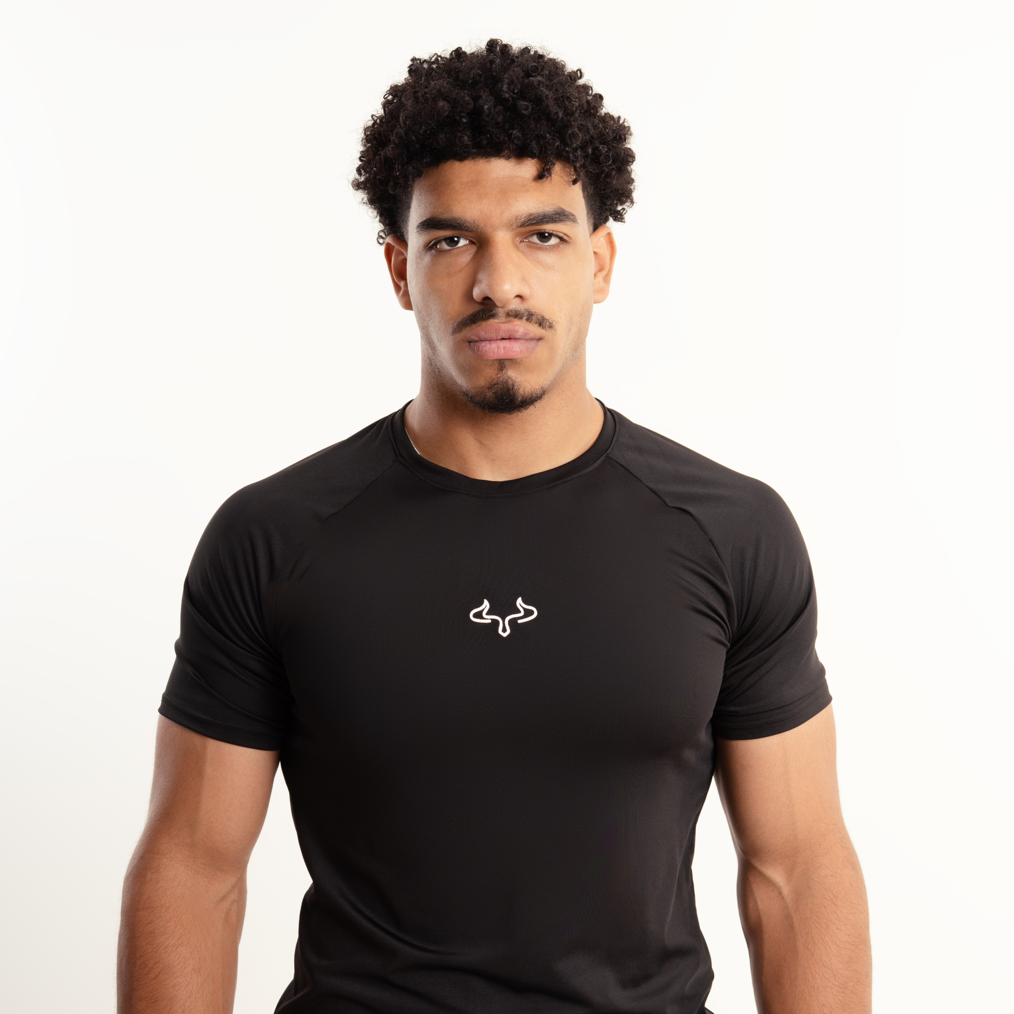 Prime Black Basic Compression T-shirt For Men