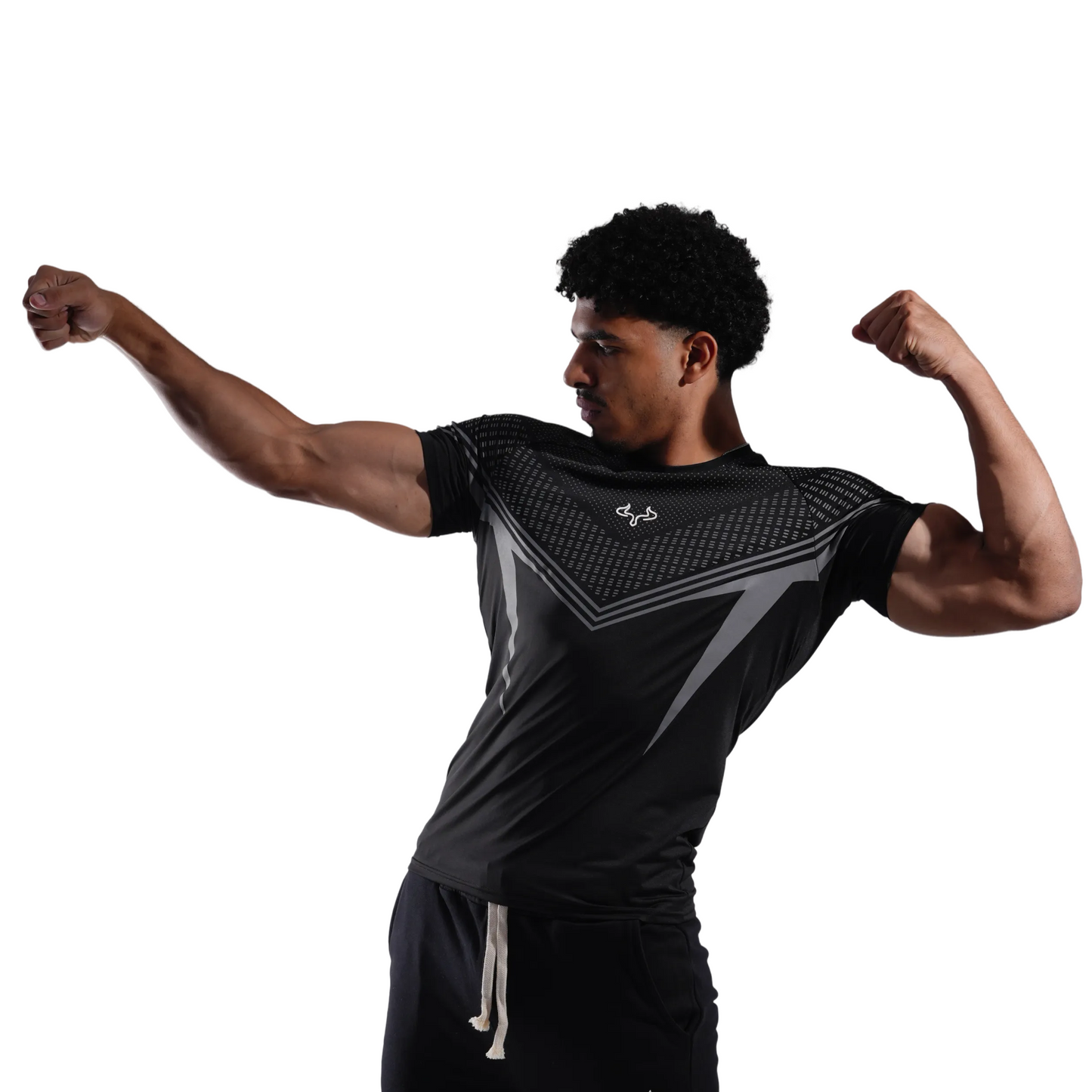 Prime Black Monster Compression T-shirt For Men
