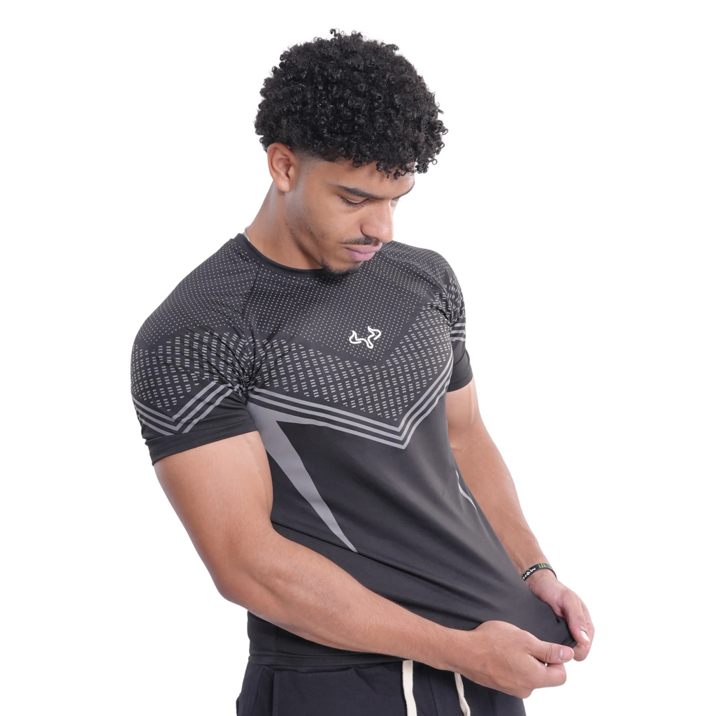 Prime Black Monster Compression T-shirt For Men