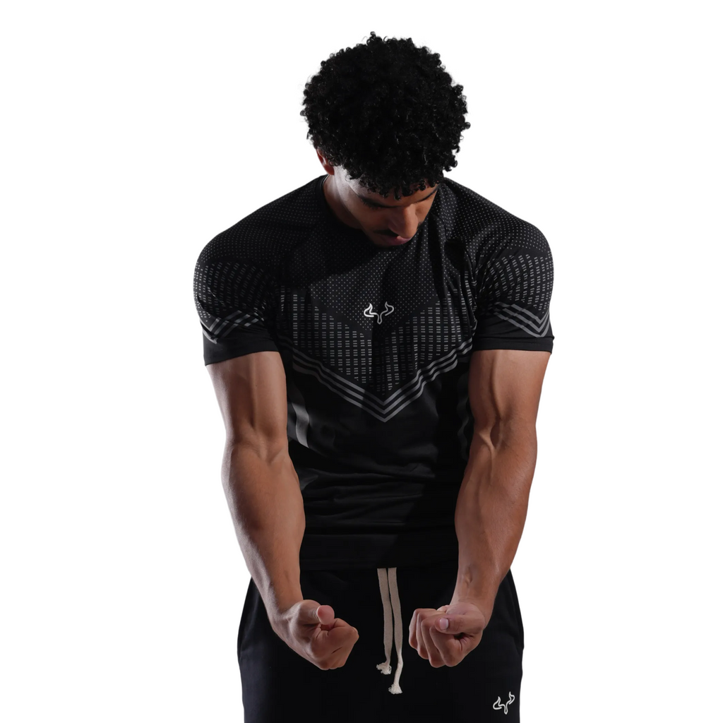 Prime Black Monster Compression T-shirt For Men