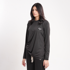 Prime Black Modest Gym T-shirt For Women