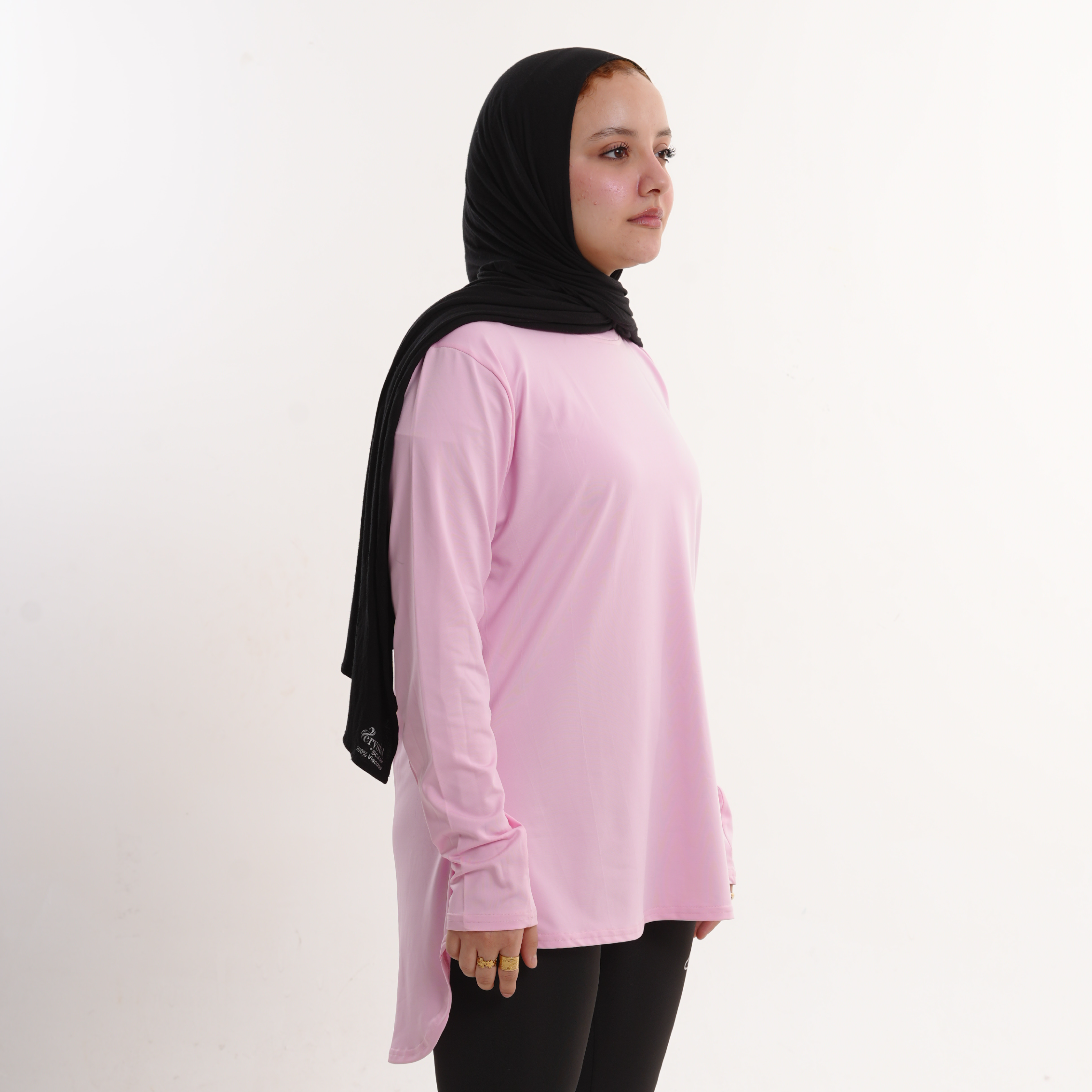 Prime Rose Pink Modest Gym T-shirt For Women