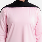 Prime Rose Pink Modest Gym T-shirt For Women