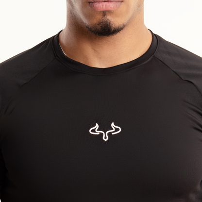 Prime Black Basic Compression T-shirt For Men